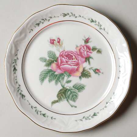 Victorian Rose Salad/Dessert Plate