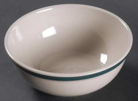 Wide Band Green Coupe Cereal Bowl