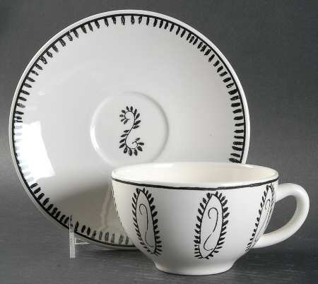 Alize White Breakfast Cup & Saucer Set