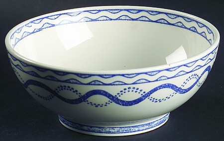 Aurelie Blue Coupe Cereal Bowl