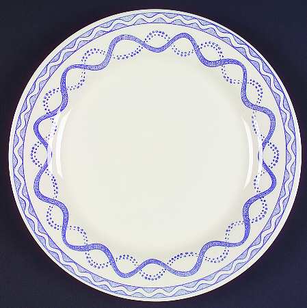 Aurelie Blue Dinner Plate