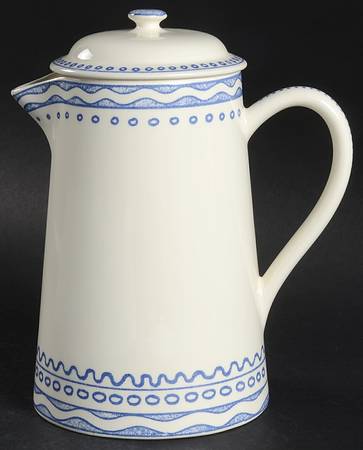 Aurelie Blue Coffee Pot & Lid