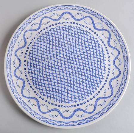 Aurelie Blue 12" Chop Plate (Round Platter)