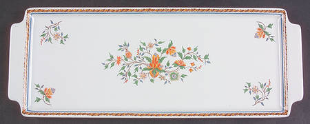 Au Sainfoin Large Sandwich Tray by Faiencerie De Gien