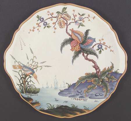 Caraibes Handled Cake Plate