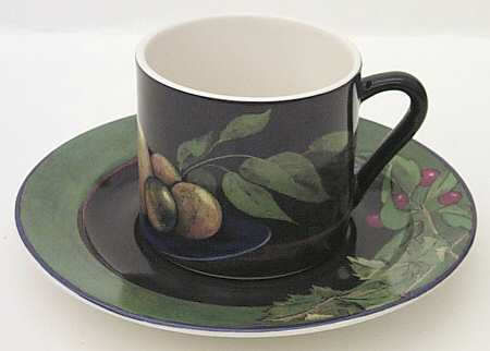 Cueillette Flat Cup & Saucer Set