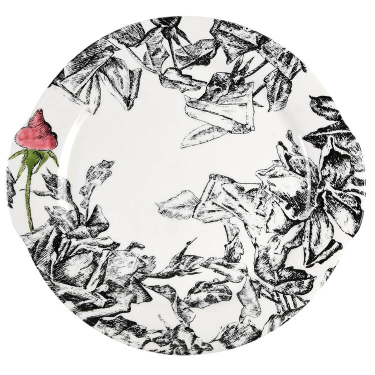 Esquisse Handled Cake Plate