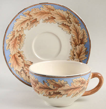 Feuilles De Chene Breakfast Cup & Saucer Set
