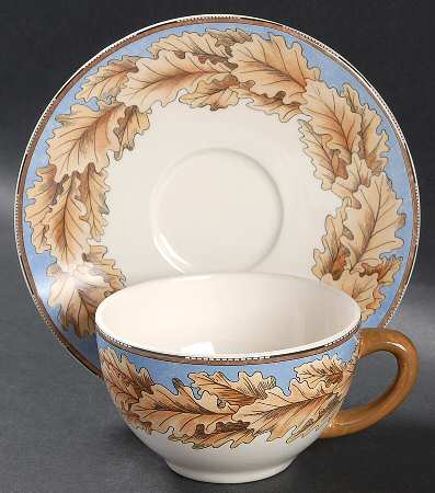 Feuilles De Chene Flat Cup & Saucer Set