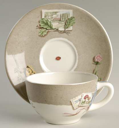 Images Flat Cup & Saucer Set