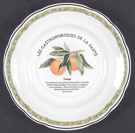 Les Gastronomiques De La Sante Salad/Dessert Plate