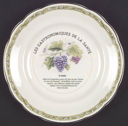Les Gastronomiques De La Sante Salad/Dessert Plate
