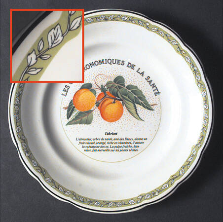 Les Gastronomiques De La Sante Salad/Dessert Plate