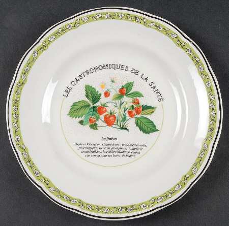 Les Gastronomiques De La Sante Salad/Dessert Plate