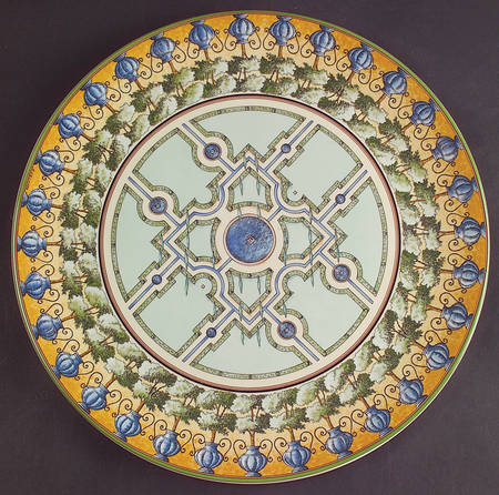 Les Jardins D'Eau Cake Plate