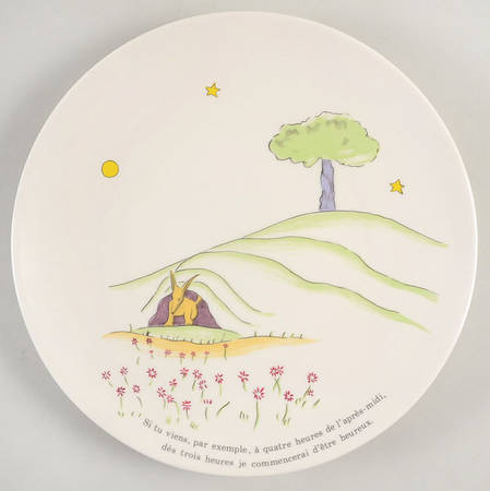 Le Petit Prince Coupe Salad/Dessert Plate