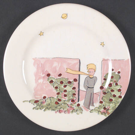 Le Petit Prince Salad/Dessert Plate by Faiencerie De Gien