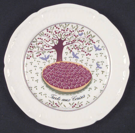 Les Tartes Canape Plate by Faiencerie De Gien