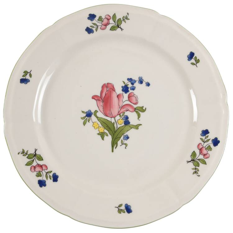 Lorraine Rose Green Dinner Plate