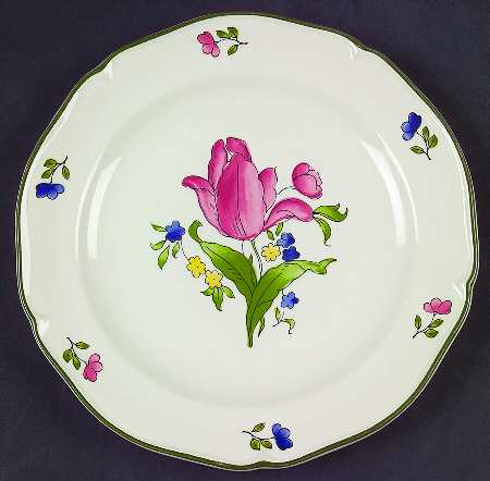 Lorraine Rose Green Salad Plate