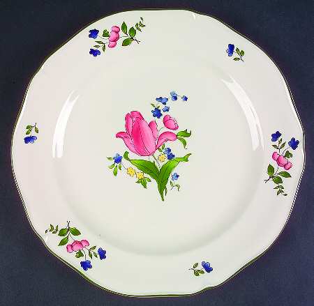 Lorraine Rose Green Dinner Plate