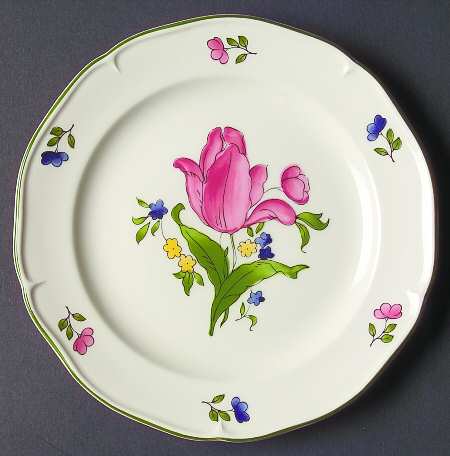 Lorraine Rose Green Bread & Butter Plate