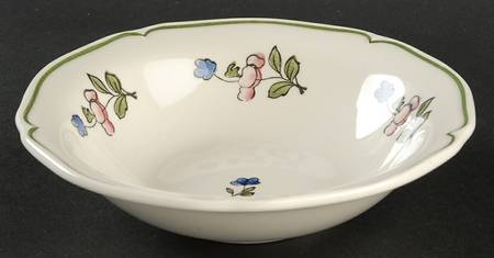 Lorraine Rose Green Coupe Cereal Bowl