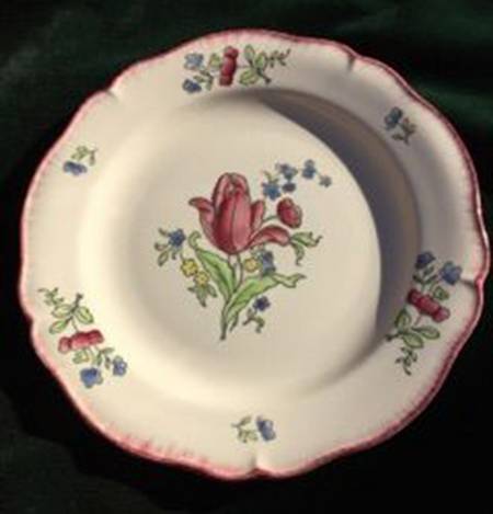 Lorraine Rose Red Dessert/Pie Plate