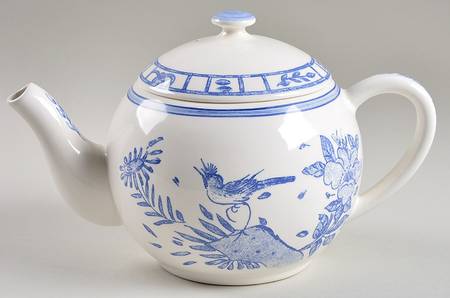 Oiseau Bleu Teapot & Lid