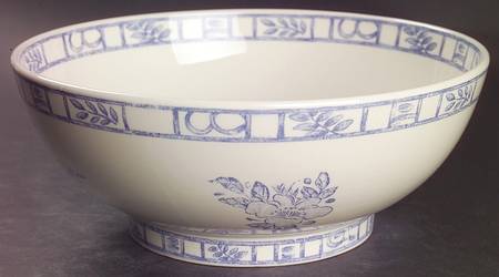 Oiseau Bleu 9" Round Vegetable Bowl