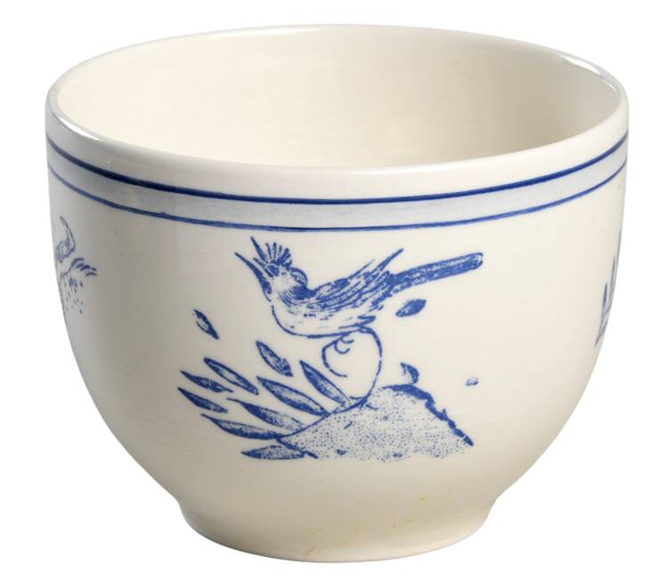 Oiseau Bleu Sugar Bowl No Lid