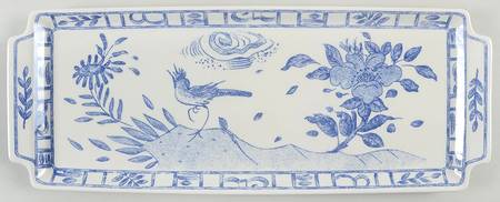Oiseau Bleu Large Sandwich Tray