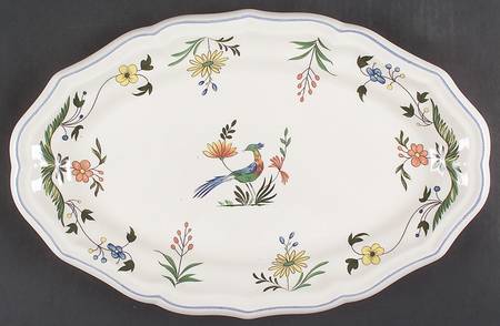 Oiseaux de Paradis 16" Oval Serving Platter