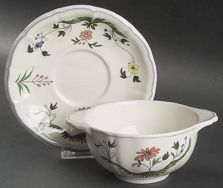 Oiseaux de Paradis Flat Bouillon Cup & Saucer