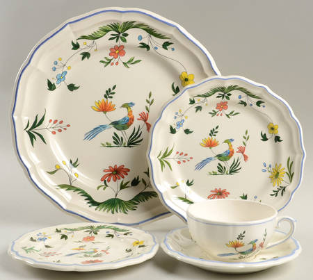 Oiseaux de Paradis 5 Piece Place Setting