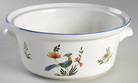 Oiseaux de Paradis 1.75 Qt Round Covered Casserole No Lid