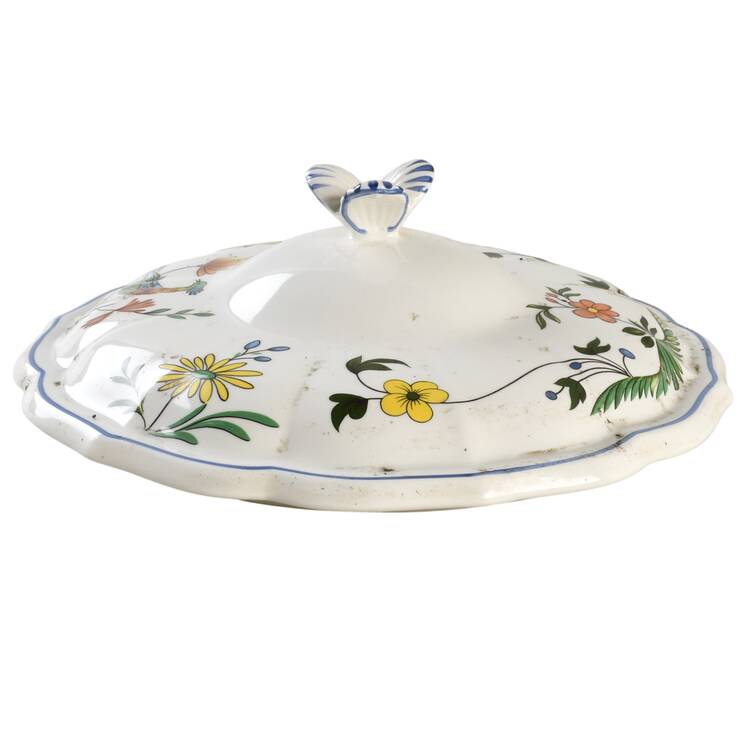 Oiseaux de Paradis Lid for Round Vegetable