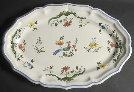 Oiseaux de Paradis 18" Oval Serving Platter