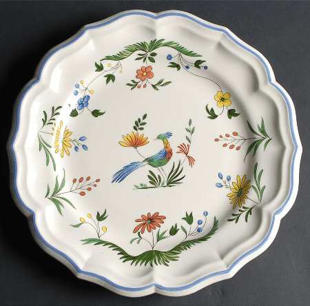 Oiseaux de Paradis 12" Chop Plate (Round Platter)