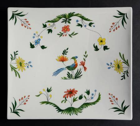 Oiseaux de Paradis 11" Square Serving Platter