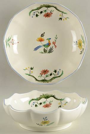 Oiseaux de Paradis 10" Large Salad Serving Bowl