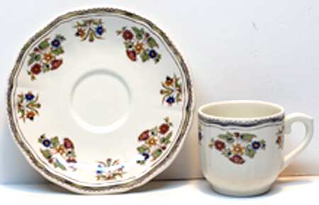 Olerys Flat Demitasse Cup & Saucer Set
