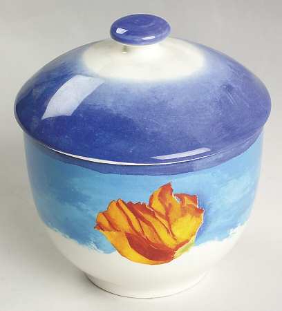 Outremer Sugar Bowl & Lid