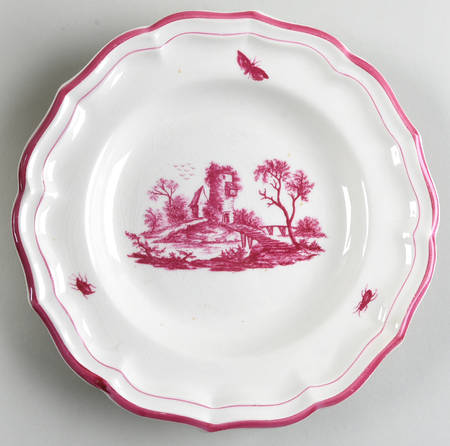 Paysages Rose Luncheon Plate