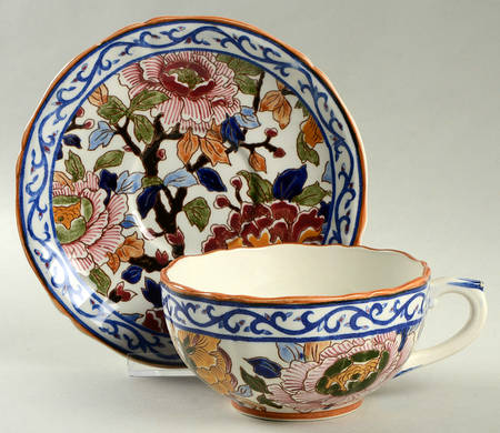 Pivoines Breakfast Cup & Saucer Set