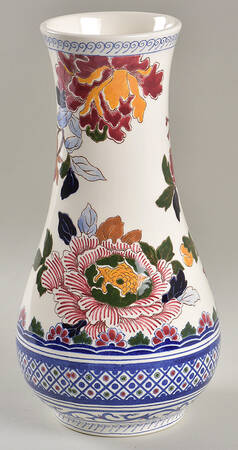 Pivoines 10" Vase