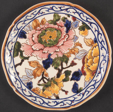 Pivoines Salad Plate