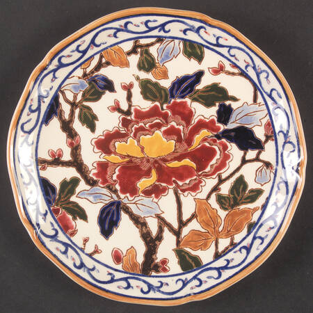 Pivoines Salad Plate