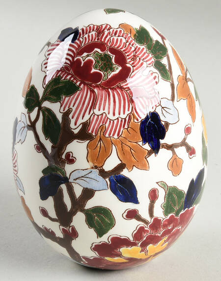 Pivoines Egg and Stand Egg Only