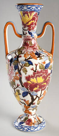 Pivoines 14" Handled Vase